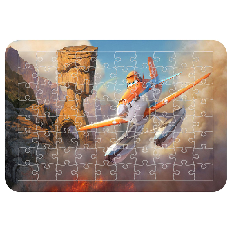 پازل 54 تکه اطلس آبی طرح کارتون هواپیما  مدل P1695