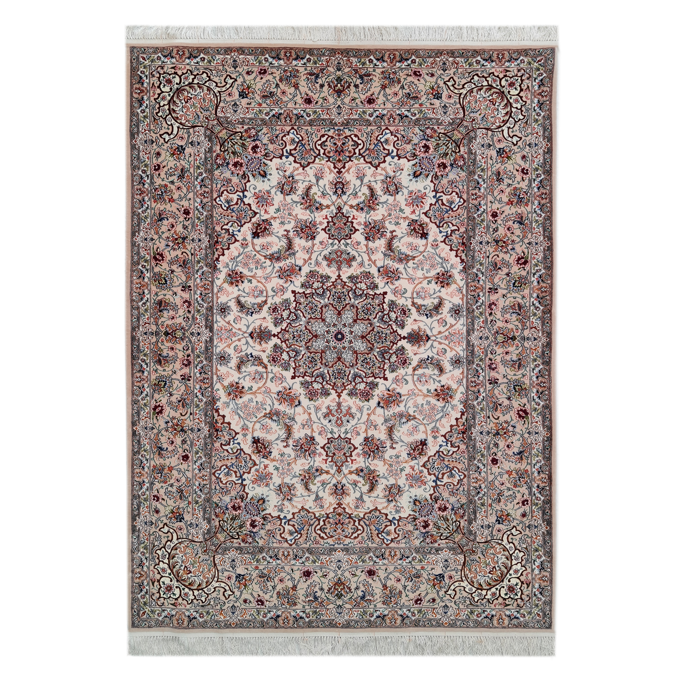 فرش دستبافت سه و نیم متری مدل اصفهان کد 762