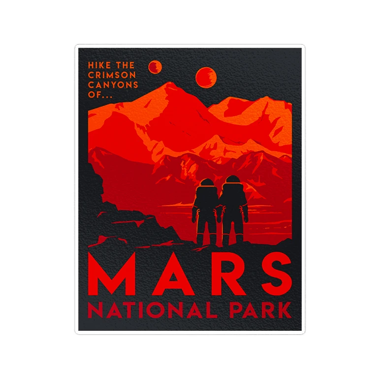 استیکر لپ تاپ ماسا دیزاین طرح mars مدل STK1166