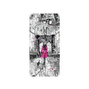 MAHOOT Collage of Catwalk Bridge Cover Sticker for Samsung Galaxy C7