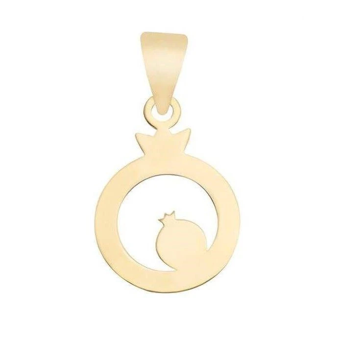 آویز گردنبند طلا 18 عیار زنانه قیراط طرح انار کد GH4549