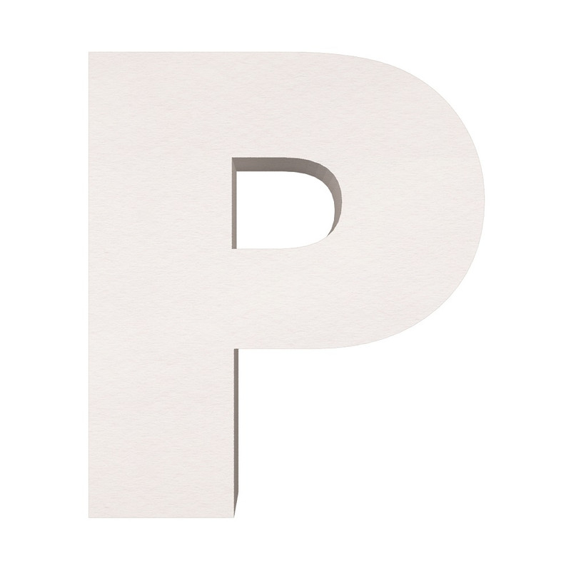 ماکت دکوری طرح حروف برجسته کد P-MEDIUM