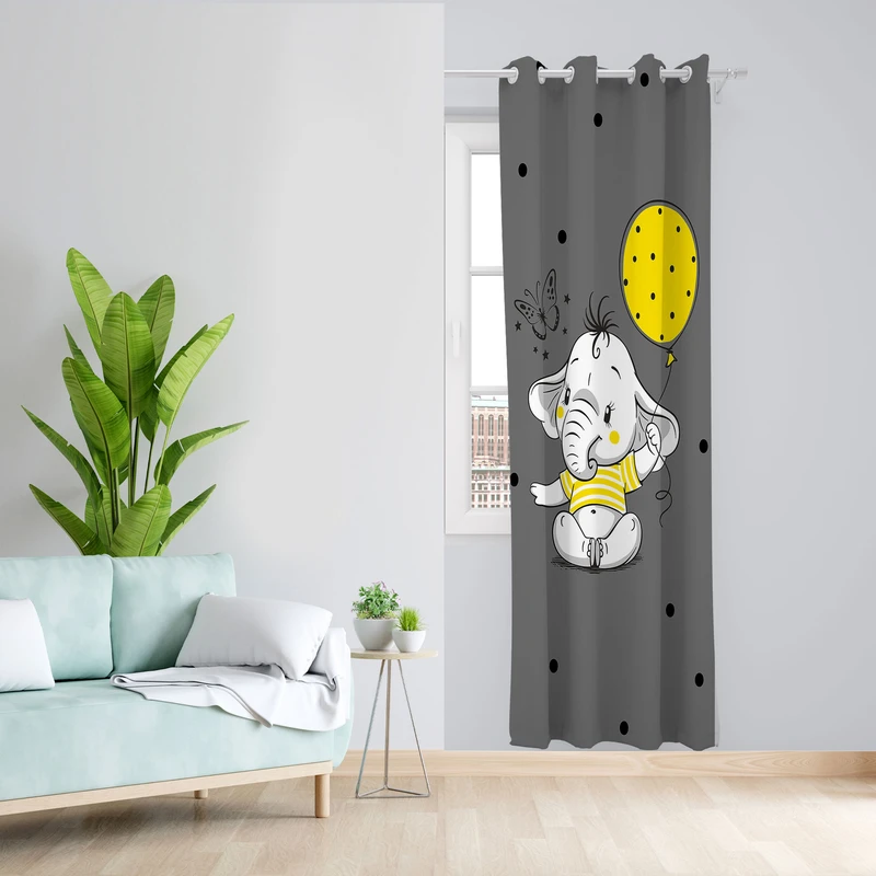 پرده مدل مخمل پانچی کد m 4395aKx سایز 140x280 سانتی متر