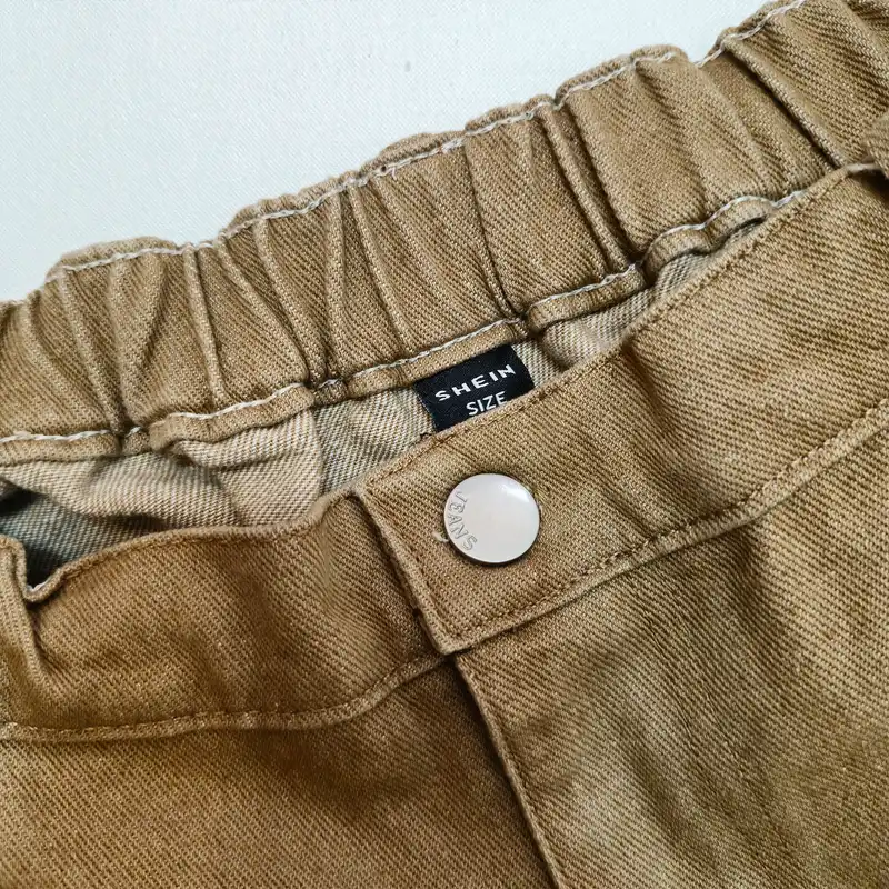 شلوار پسرانه شین  مدل کارگو  رنگ خاکی