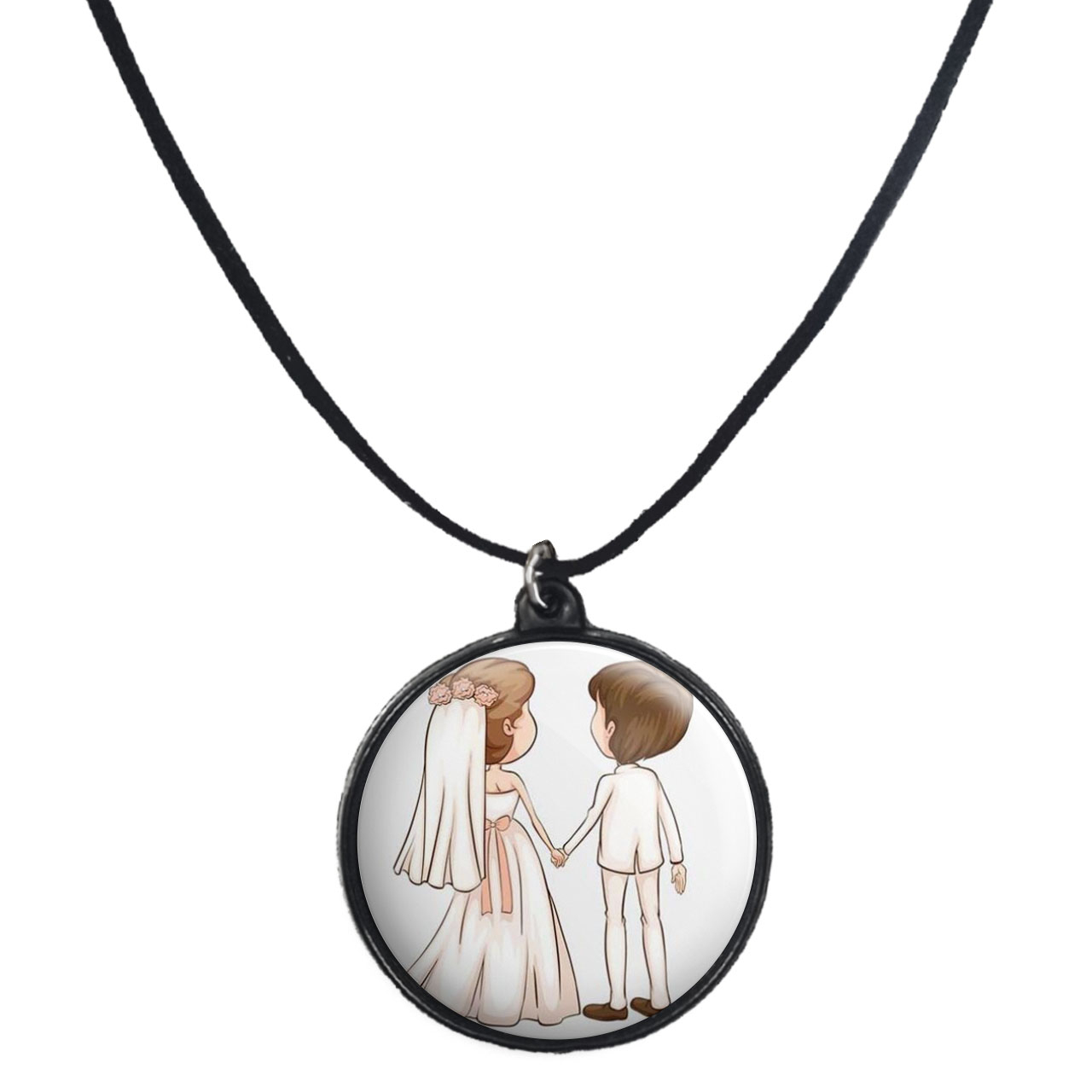 گردنبند پرمانه طرح عاشقانه کد pmb.5595 مدل دو طرفه