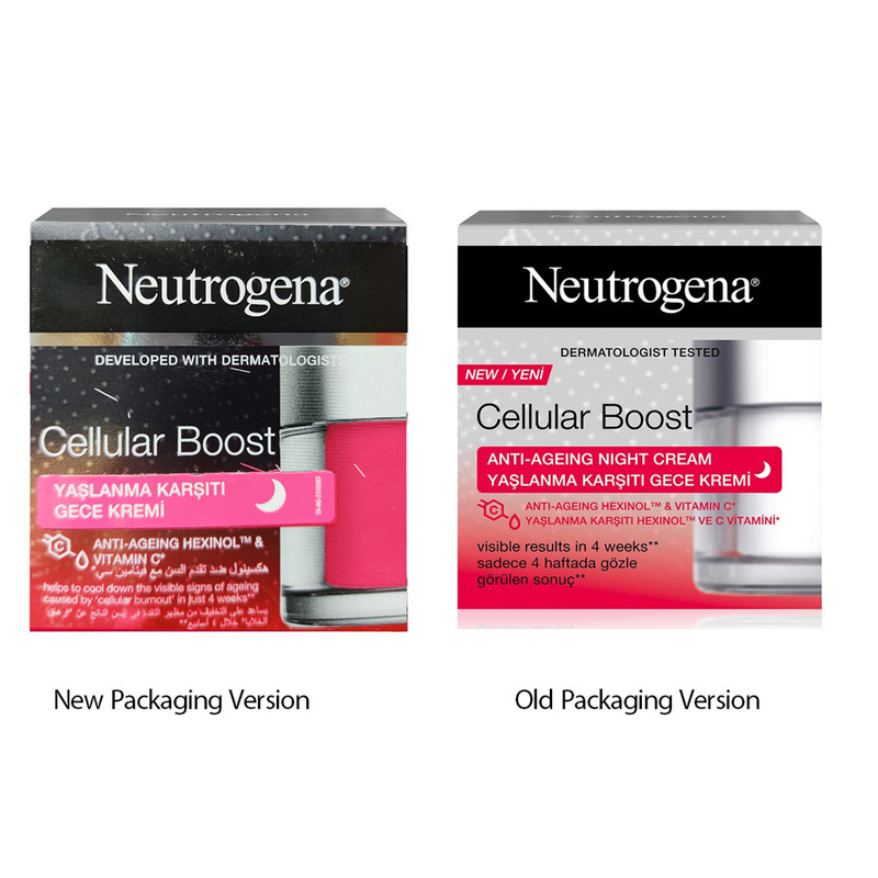 کرم ضد چروک شب نوتروژینا مدل  مدل Cellular Boost حجم 50 میلی لیتر