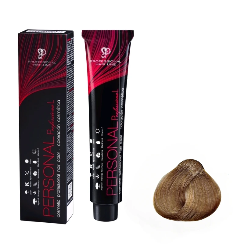 رنگ مو پرسونال پی ال شماره 8.0 حجم 100 میلی لیتر رنگ بلوند متوسط