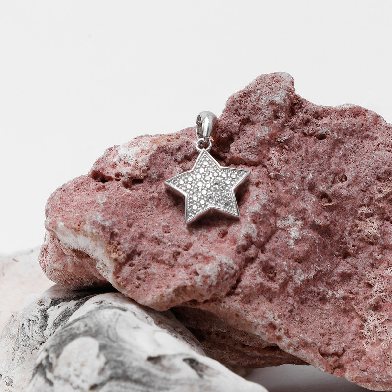 آویز گردنبند نقره زنانه مدل GTA-384 آویز گردنبند نقره زنانه مدل GTA-384