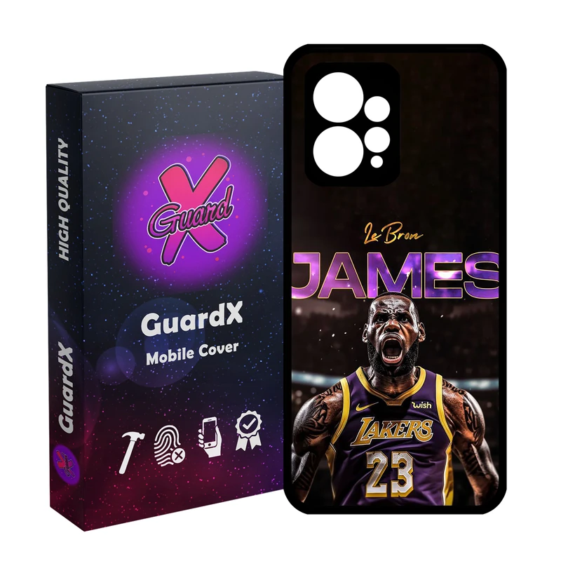 کاور گارد ایکس طرح Lebron James مدل 10715 مناسب برای گوشی موبایل شیائومی Redmi Note 12 4G