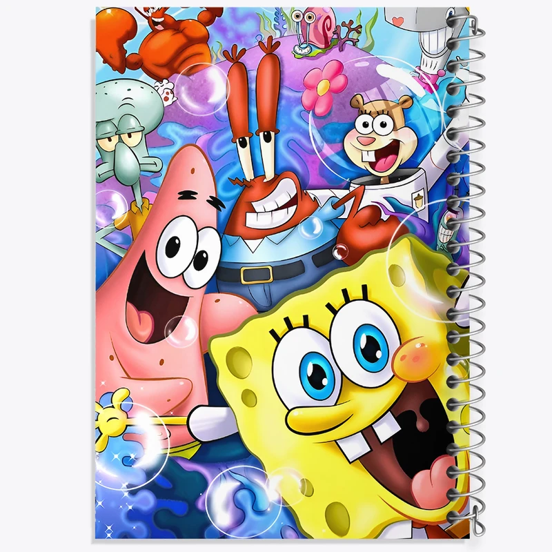 دفتر شطرنجی 50 برگ خندالو طرح باب اسفنجی کد N3142