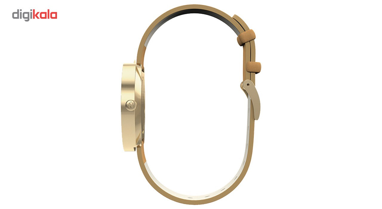 ساعت مچی عقربه ای زنانه نیوگیت مدل The New York Gold And Tan Strap