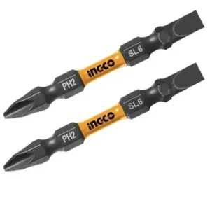 سرپیچ گوشتی یکسر تخت یکسر چهارسو    اینکو   مدل SDBIM72HL665 مجموعه 2 عددی