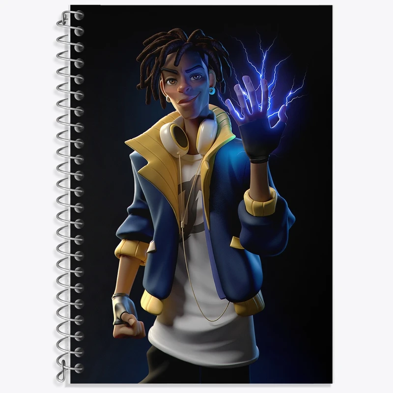 دفتر زبان 50 برگ خندالو مدل دو خط طرح خواننده کد F1231