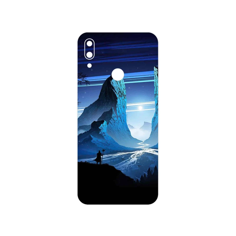 برچسب پوششی ماهوت مدل Blue Mountains Digital Art مناسب برای گوشی موبایل شیائومی Redmi Note 7