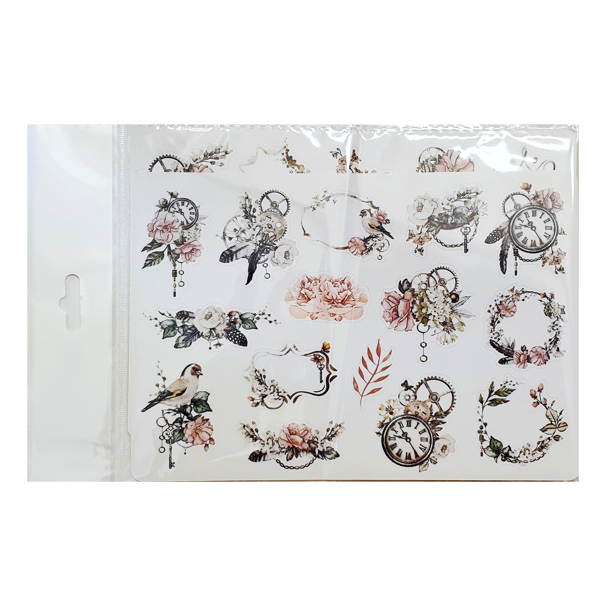 برچسب مدل Birds and Feathers طرح بولت ژورنال و اسکرپ بوک کد 52 بسته 2 عددی