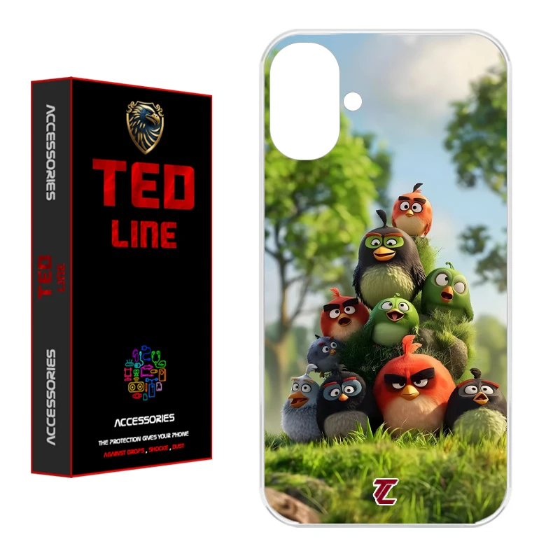 کاور تد لاین طرح پرنده خشمگین کد 1132 مناسب برای گوشی موبایل اپل Iphone 16