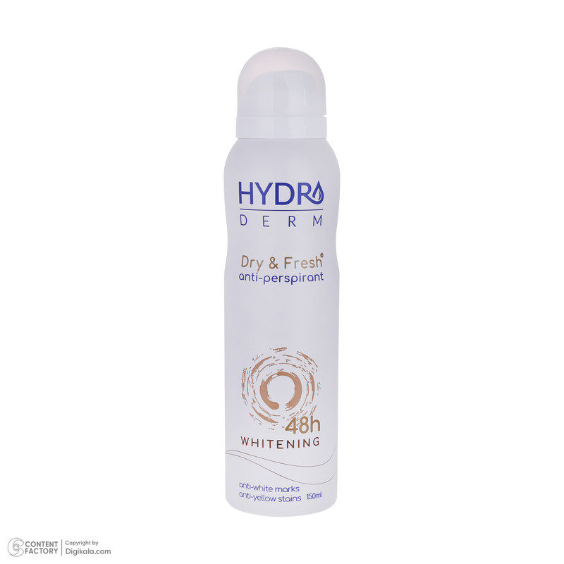 اسپری بدن زنانه هیدرودرم مدل Whitening حجم 150 میلی لیتر