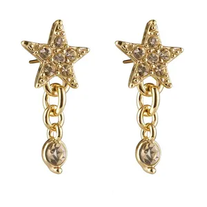 گوشواره میخی زنانه مدل ستاره -  026