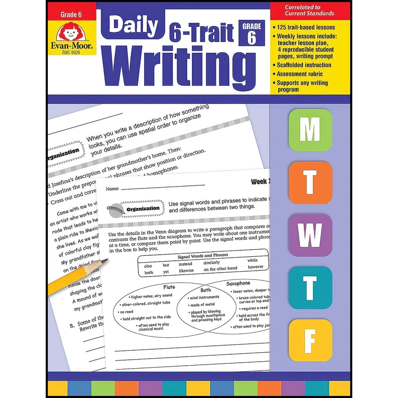 کتاب Evan-Moor Daily 6-Trait Writing, Grade 6 اثر Jill S. Norris انتشارات Evan-Moor Educational Publishers