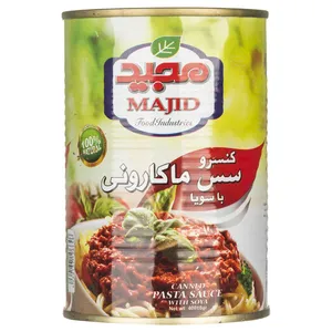 کنسرو سس ماکارونی با سویا مجید - 400 گرم