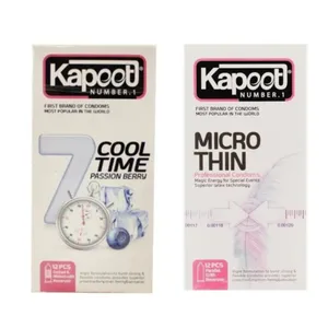 کاندوم تاخیری کاپوت مدل 7COOL TIME بسته 12 عددی به همراه کاندوم کلاسیک کاپوت مدل MICRO THIN بسته 12 عددی
