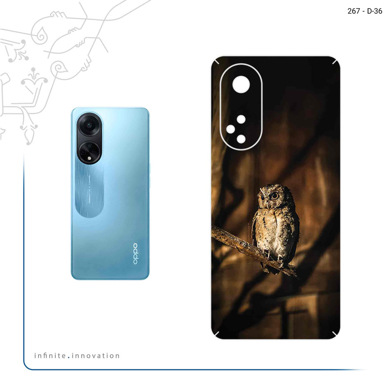 برچسب پوششی ماهوت مدل Owl مناسب برای گوشی موبایل اپو A98