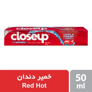 خمیر دندان طراوت بخش کلوس آپ مدل  Red Hot حجم 50 میلی لیتر