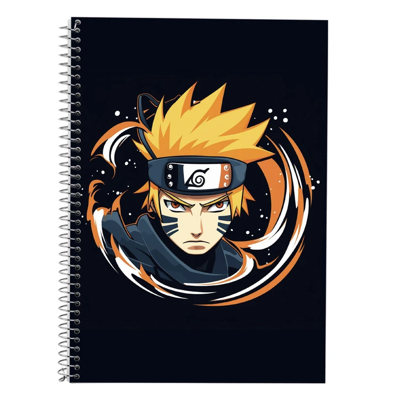 دفتر زبان 50 برگ مدوپد مدل دوخط طرح Naroto کد DF11267