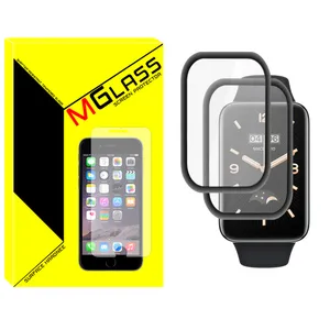 محافظ صفحه نمایش نانو ام‌گلس مدل Pmma-MG مناسب برای ساعت هوشمند شیائومی Mi band 7 pro بسته دو عددی
