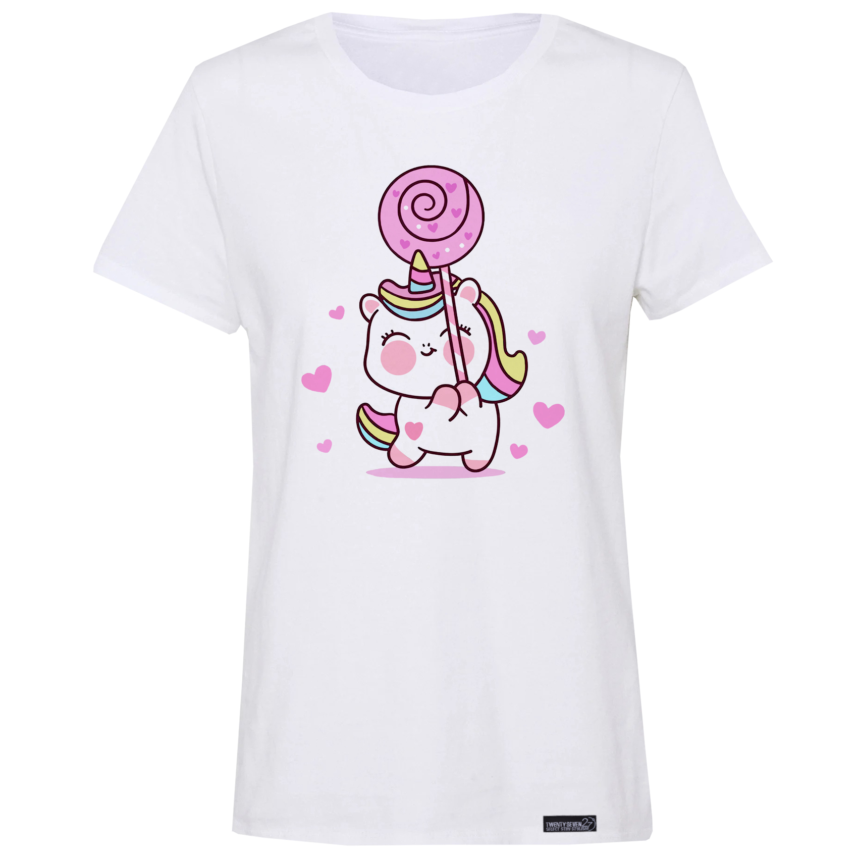 تی شرت آستین کوتاه زنانه 27 مدل یونیکورن کد RN594