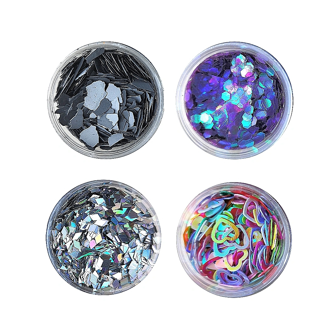 پولک ناخن مدل BENCO مجموعه 4 عددی