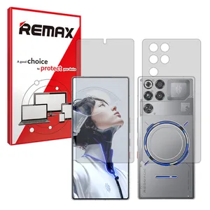 Remax Hydrogel model Transparent Screen Protector for ZTE nubia RedMagic 11 Pro (Global) mobile phone along with the back protector