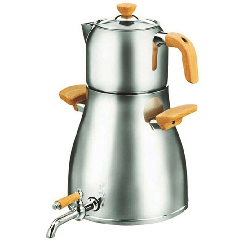 کتری و قوری شیردار کرکماز مدل Montana Platinium کد203 کتری و قوری شیردار کرکماز مدل Montana Platinium کد203