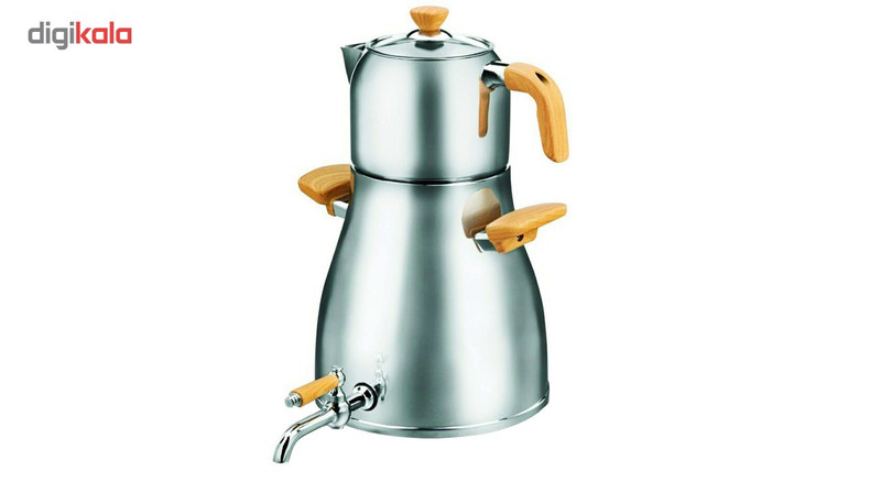 کتری و قوری شیردار کرکماز مدل Montana Platinium کد203 کتری و قوری شیردار کرکماز مدل Montana Platinium کد203