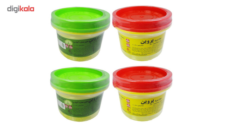 موم سرد پروین مدل A and H حجم 300 گرم مجموعه 4 عددی