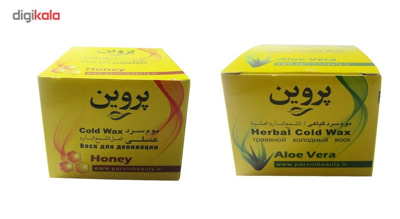 موم سرد پروین مدل A and H حجم 300 گرم مجموعه 4 عددی