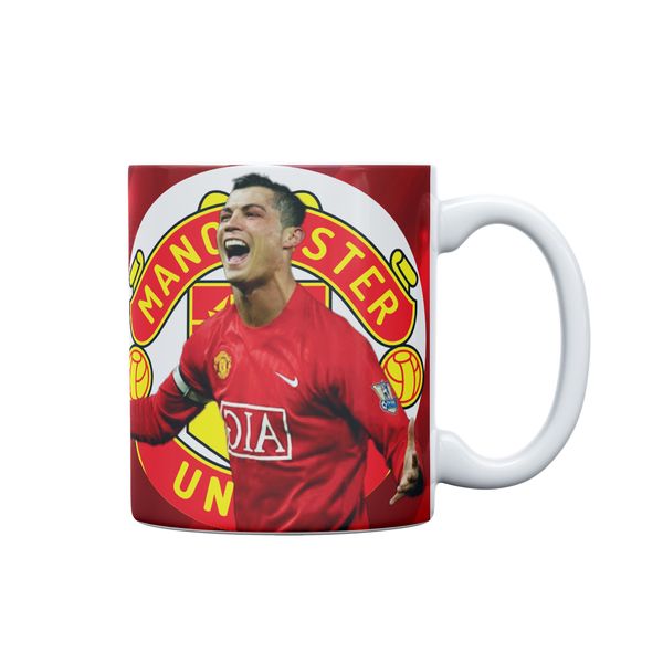 ماگ طرح رونالدو مدل manchester united