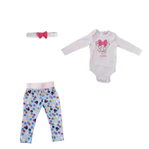 ست 3 تکه لباس نوزادی دیزنی مدل پاپیون 1109