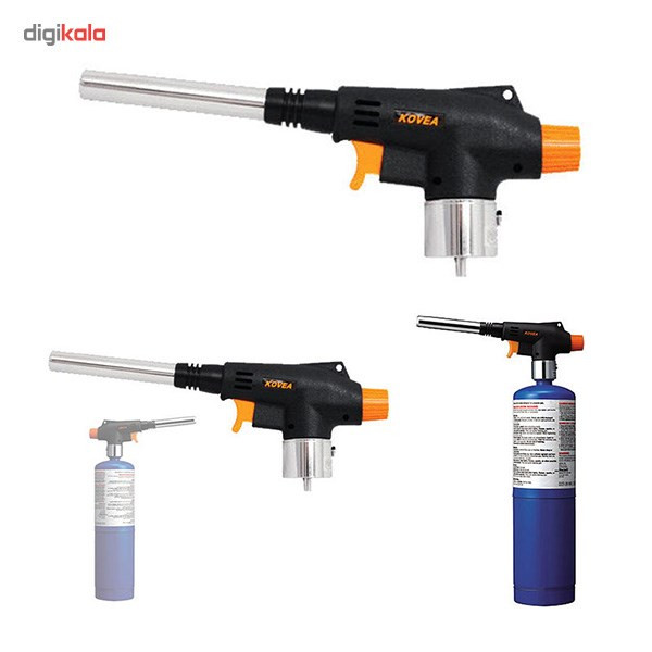 مشعل گازی کووآ مدل Cyclone کد KT-2906 به همراه کپسول گاز 400 گرمی Uniweld