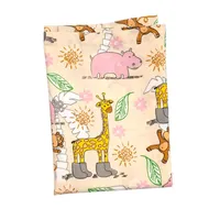 ملحفه کودک مدل زرافه چکمه پوش سایز 100*145 سانتی متر
