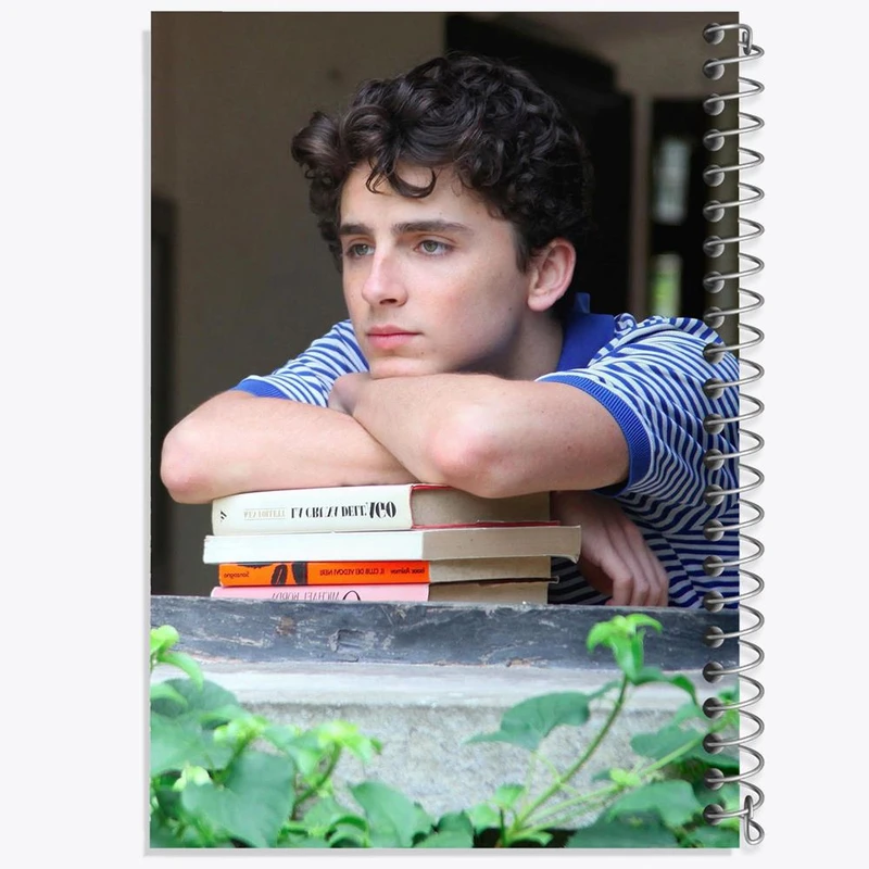 دفتر ژورنال نویسی 50 برگ خندالو مدل نقطه ای طرح تیموتی شالامی Timothée Chalamet کد 19289