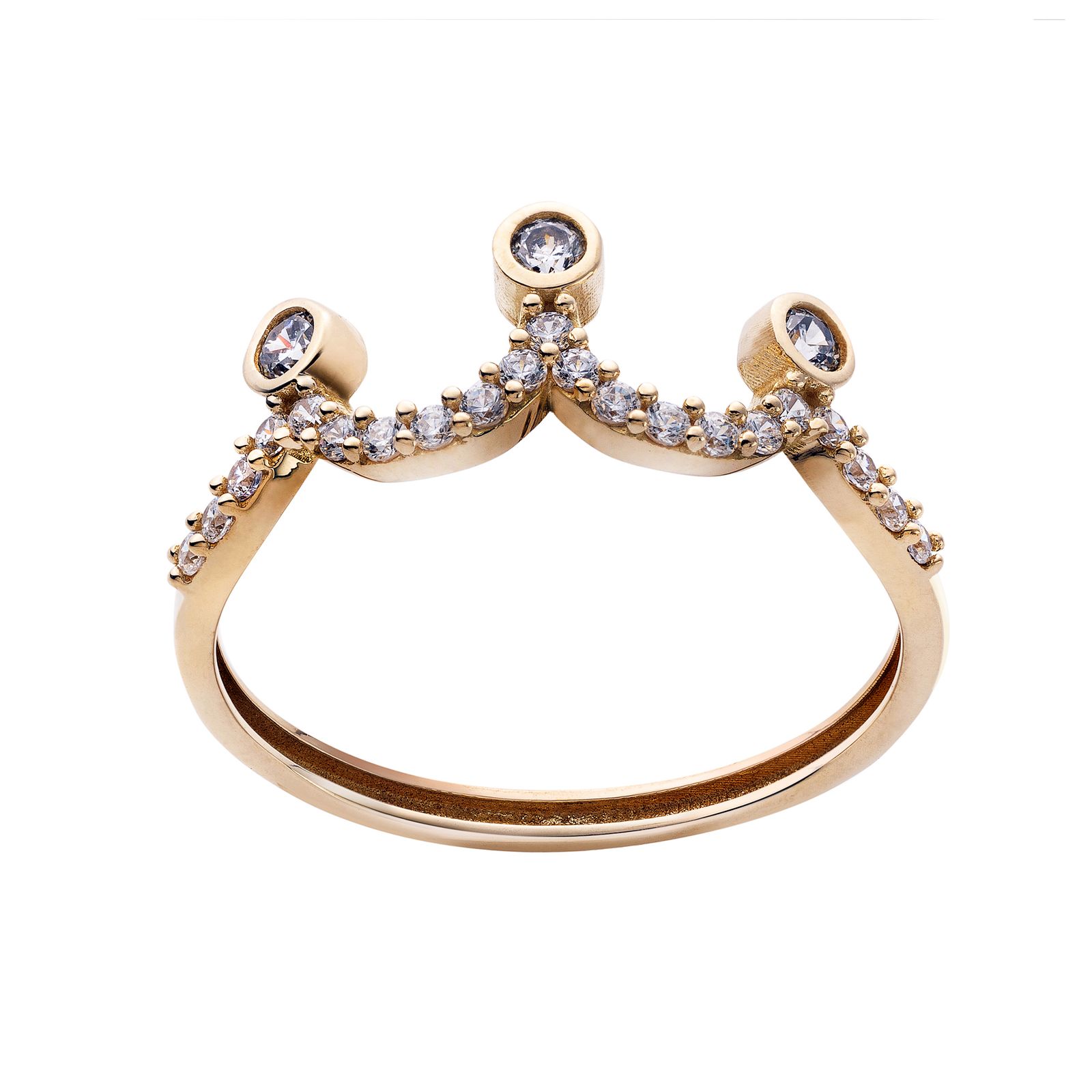 انگشتر طلا 18 عیار زنانه جواهری سون مدل 3353 -  - 5