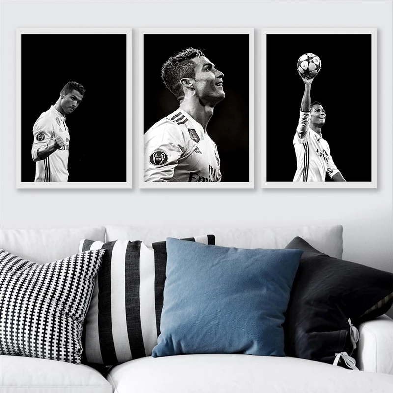 تابلو صبا طرح مدل کریستیانو رونالدو کد LA3201w مجموعه 3 عددی