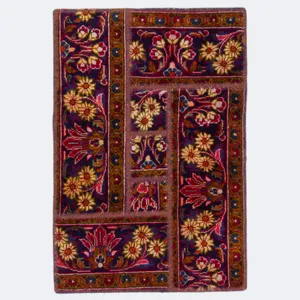 کلاژ فرش دستباف نیم متری مدل تبریز کد 12816