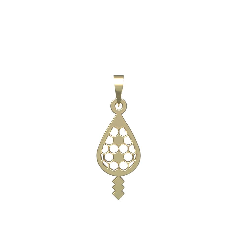 آویز گردنبند طلا 18 عیار زنانه مدوپد مدل هندسی کد PA1-14222 -  - 2