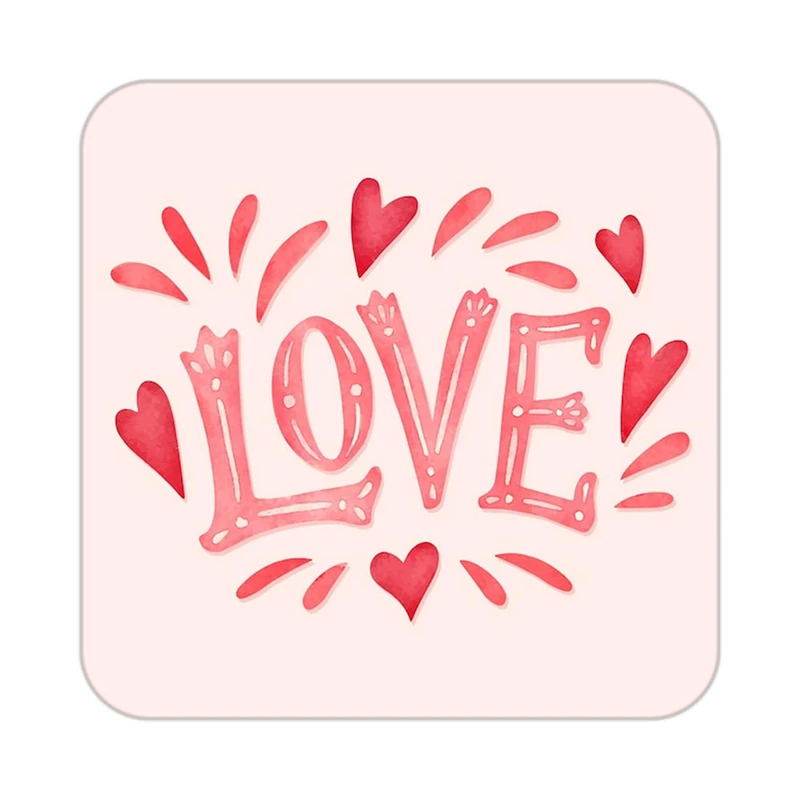 زیر لیوانی کاکتی طرح عاشقانه مدل mp39289