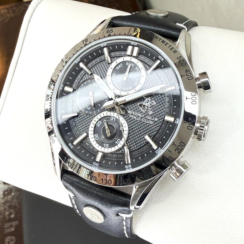 ساعت مچی عقربه‌ای مردانه کوارتز کورنوگراف بورلی هیلز پولو کلاب مدل BP3659X.351