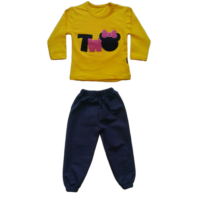 ست تی شرت و شلوار دخترانه مدل میکی موس