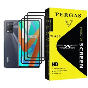 Waily Nice Pergas Glass MIX003 Screen Protector For Realme V13 5G Pack Of 3
