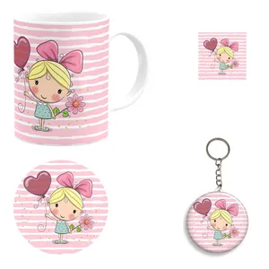 ست هدیه ماگ مدل ماه تولد خرداد طرح دخترانه کد A2 - مجموعه 4 عددی